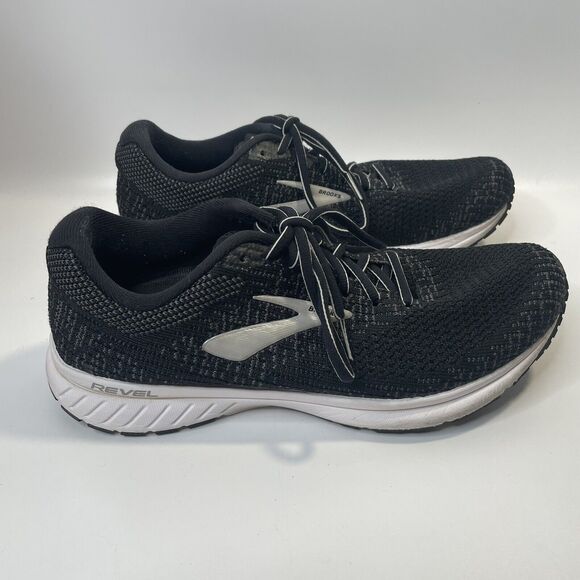 Brooks Revel 3 Womens Size 9.5 Black White Shoes Sneakers Running 1203021B012 - Picture 4 of 9
